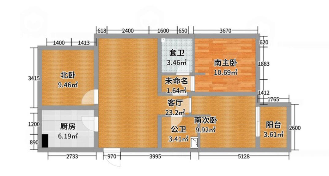 悅海地120㎡三室兩廳戶(hù)型平面布局圖.jpg